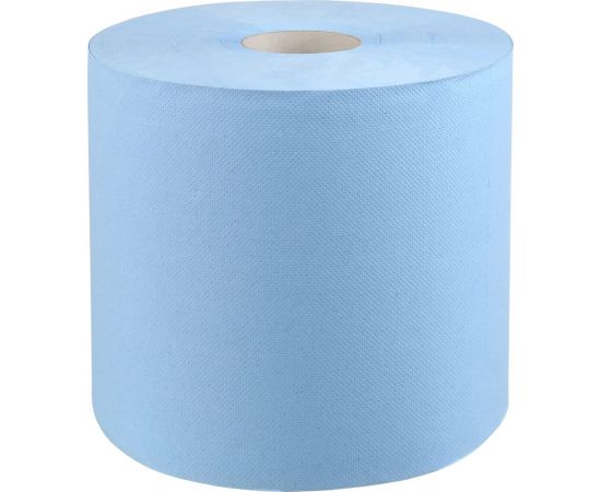 Протирочное полотенце Jasmin professional 2 сл., 2 рул., 33x35 см, 1000 отр., синее, d 7 см (w1, w2) ПП1000337 