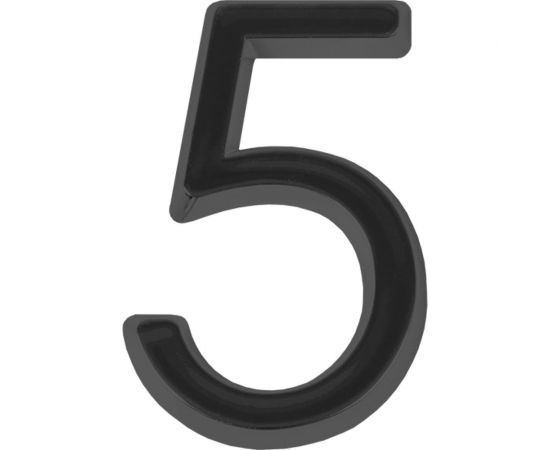 Самоклеящаяся цифра FUARO "5" ABS (50x37) BL черный 46927 