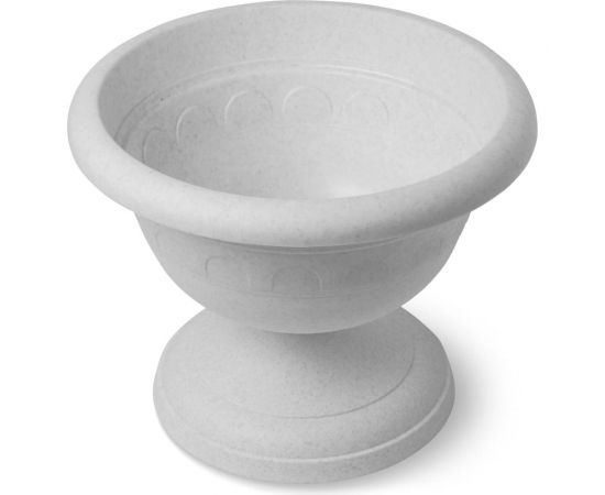 Вазон низкий Martika Колывань 3.4л, диам. 26 см, мрамор С145М 