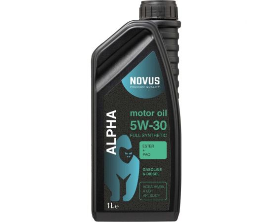 Моторное масло Новус NOVUS ALPHA 5W-30, 1 л (PAO+Ester) A5/B5 ALP202101 