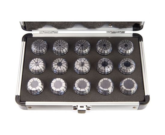 Набор цанг в пластиковом кейсе ER25 (15 шт; 2-16 мм) JSD cb20006 