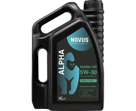 Моторное масло Новус NOVUS ALPHA 5W-30, 4L (PAO+Ester) A5/B5 ALP202104 
