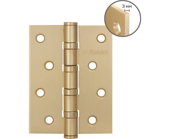 Универсальная петля FUARO HEAVY SSG (сатинированное золото) 100x75x3 мм (2 шт) IN4400U 46515 