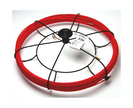 Протяжка для кабеля мини OlmiOn УЗК d=3,5 мм L=30 м в кассете №1, красный СП-К1-3,5/30 – изображение 3