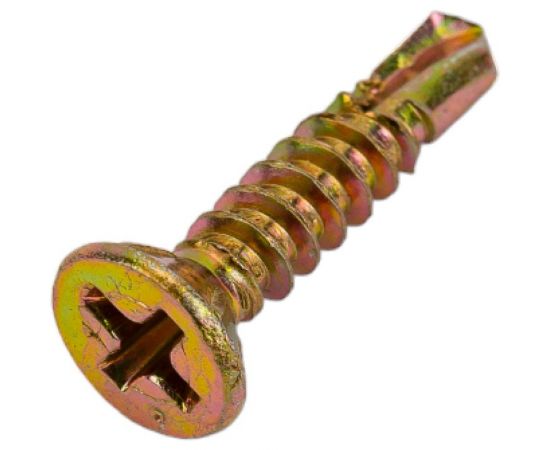 Саморез для оконного профиля с наконечником сверло BEFAST покрытие жёлтый цинк 3,9x19, 1000 шт. C039191000S – изображение 4