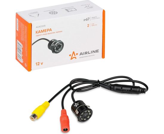 Камера заднего вида AIRLINE врезная, прямая ACAC005 – изображение 3