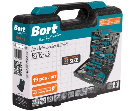Набор ручного инструмента BTK-19 BORT 93412864 – изображение 4
