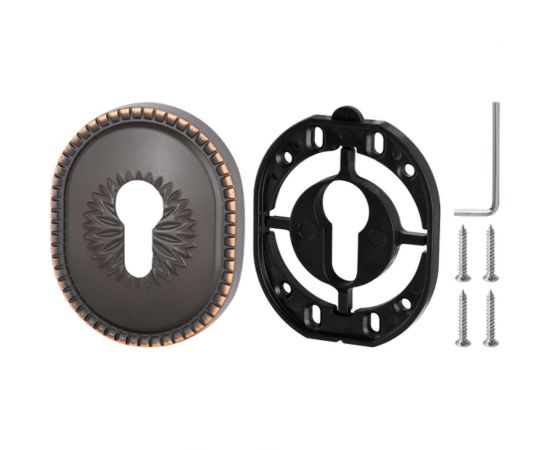 Накладка на цилиндр ARMADILLO ESC.C.CL/OV (ET-DEC CL) ABL-18 темная медь 34917 – изображение 3