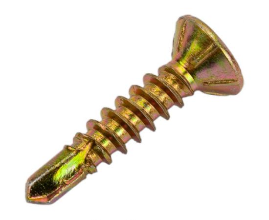 Саморез для оконного профиля с наконечником сверло BEFAST покрытие жёлтый цинк 3,9x19, 1000 шт. C039191000S – изображение 3