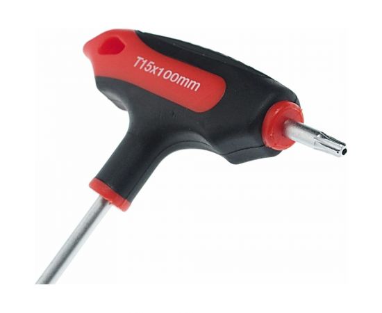 Двусторонний ключ JTC TORX с отверстием T15H и Т-образной рукояткой JTC-784815 – изображение 4