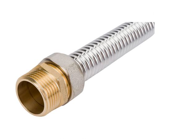 Гибкая подводка с 2-мя стопорными кольцами, прокладками, ниппелем и гайками 1"" Kofulso KF 25/500 г/ш – изображение 5