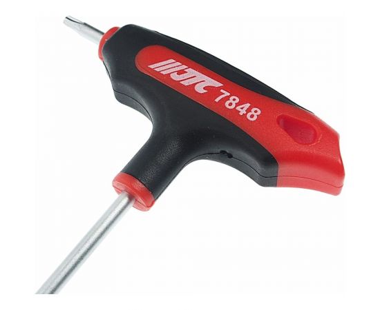 Двусторонний ключ JTC TORX с отверстием T15H и Т-образной рукояткой JTC-784815 – изображение 2