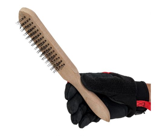 Металлическая щетка GROSSMEISTER 4-рядная 010601003 – изображение 3