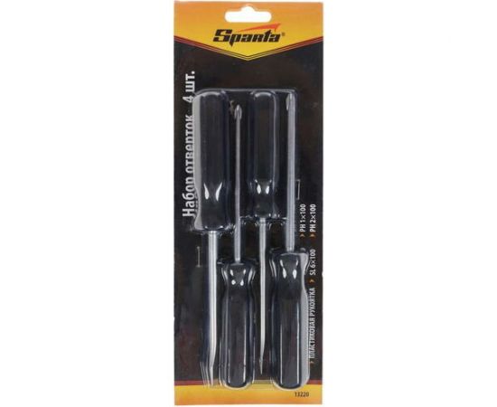 Набор отверток 4шт, углеродистая сталь, пластиковая рукоятка SPARTA 13220 – изображение 9