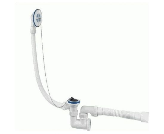 Обвязка для ванны VIRPLAST ""Универсал"" 1.1/2"" с пласт. чашками, с гофрой 40/50 L800 мм арт.0241 100570 30980241 