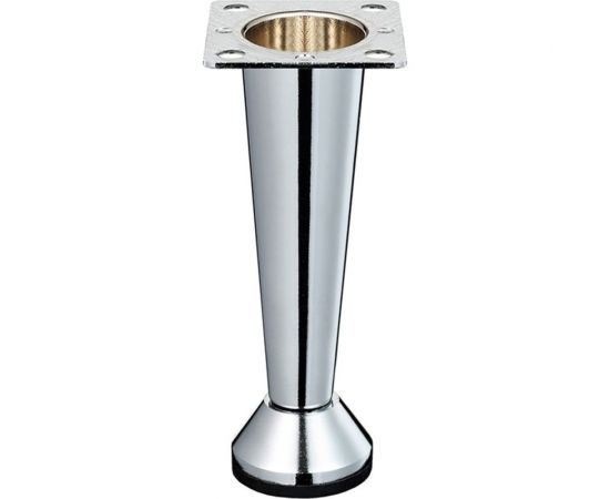 Ножка Tech-Krep металл, конус, регулируемая, Н100 мм, хром - накл. 148564 