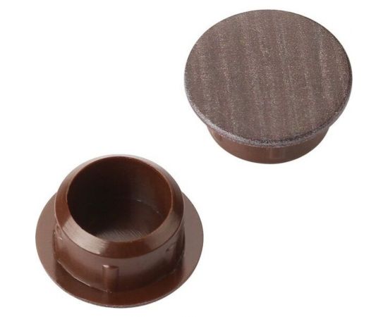 Заглушка с текстурой ЕВРОПАРТНЕР на отверстие d14, венге, 12 шт. 16 0760 1 