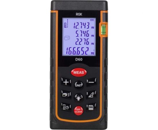 Лазерный дальномер RGK d60 с поверкой 755665 