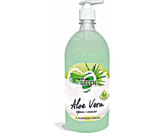Увлажняющее крем-мыло MR.GREEN Алоэ вера, 1 л ПЭТ 43113 