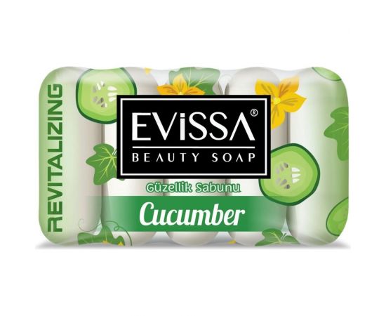 Туалетное мыло EVISSА ecopack 5x55 гр., огурец М2793 