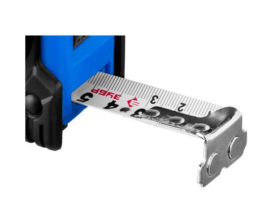 Рулетка Зубр ПРОФИ 10м/25мм ударостойкий обрезиненный корпус 34056-10-25_z02 – изображение 4