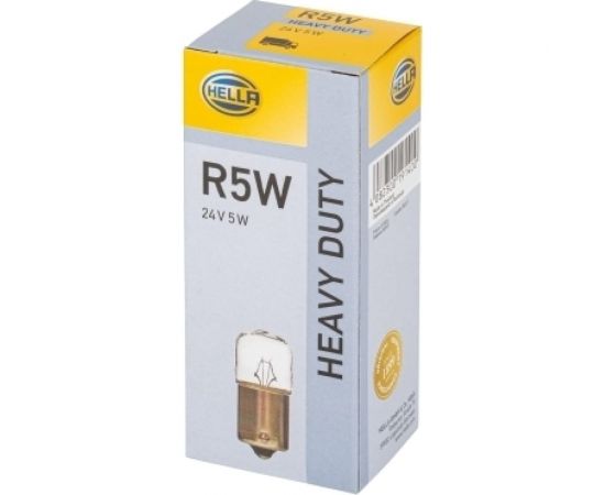 Лампа накаливания Hella R5W, 24 В, 5 Вт, BA15s, 10 шт 8GA 002 071-241 – изображение 2