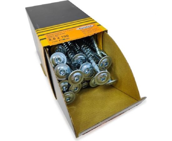 Конструкционные саморезы Eurotec Paneltwistec TK 8.0x100/80/10 TX40 тарелка, 50 шт. 944589 – изображение 2