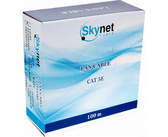 Кабель SkyNet Standart FTPoutdoor 4x2x0,48 медь FLUKETEST категории 5e однож 100м box черный CSS-FTP-4-CU-OUT/100 – изображение 3