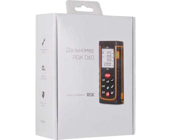 Лазерный дальномер RGK d60 с поверкой 755665 – изображение 2