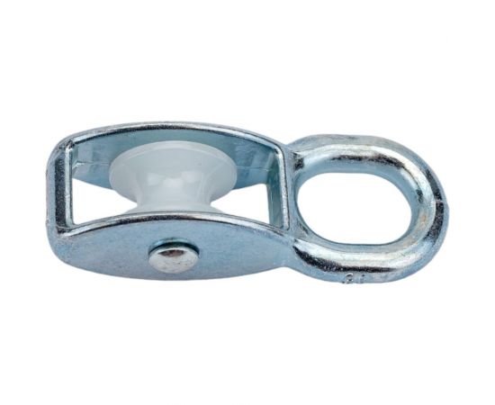 Одинарный одношкивный блок МЕТАЛЛСЕРВИС (SIMPLEX-PL) цинк, 15 мм, 1 шт. МС 1227465 – изображение 2