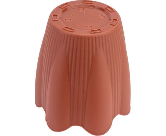 Горшок с поддоном Martika Эдельвейс 0.65л, диам. 12 см, терракотовый С190Т – изображение 2