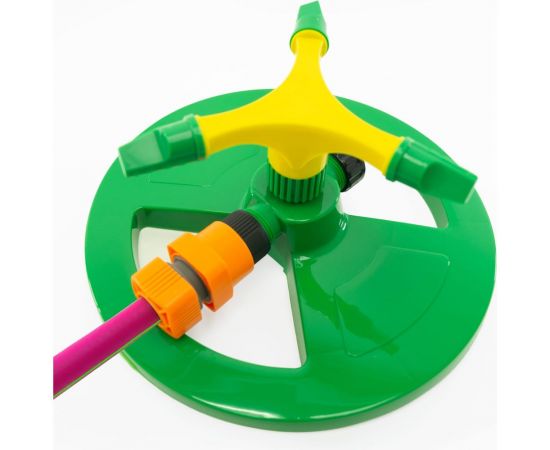 Вращающийся разбрызгиватель на круглой подставке POLYAGRO Lite 3 лопасти 7573120 – изображение 2
