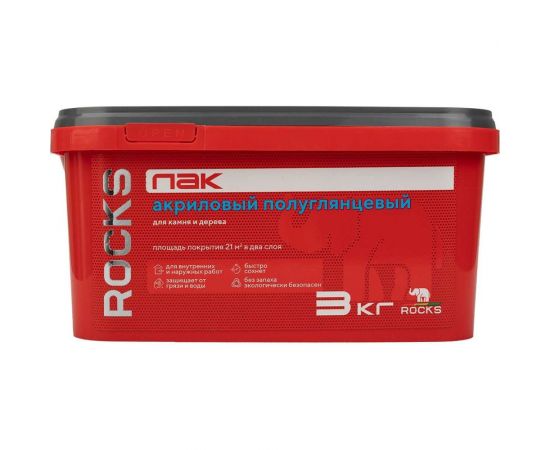 Лак акриловый для камня и дерева ROCKS 3 кг 038 