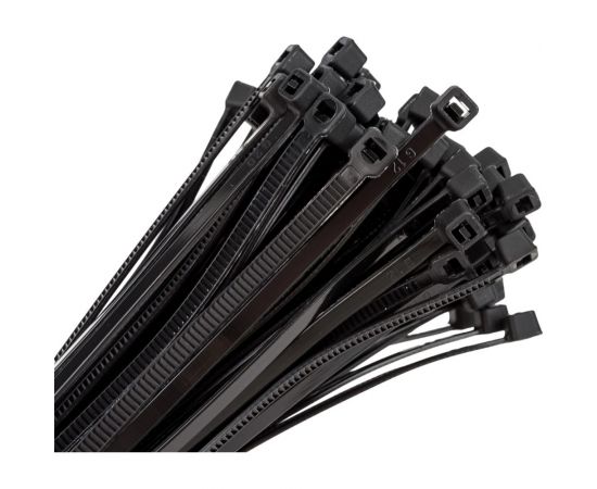 Стяжка SUPRLAN нейлоновая, 3,6x250 мм, черная, UV, 100 шт. 06-1036 