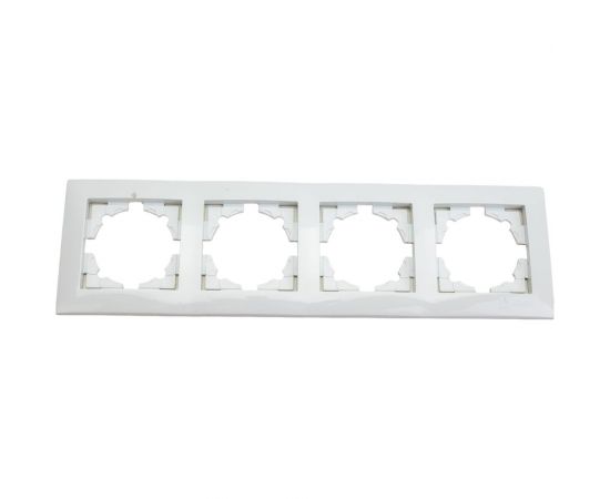 4-местная рамка EKF Валенсия белая PROxima EWM-G-304-10 