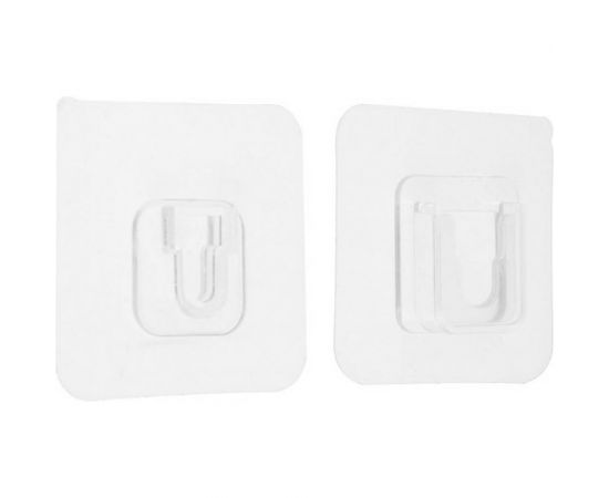 Комплект настенных держателей с клейкой поверхностью TUNDRA krep прозрачный 7044196 