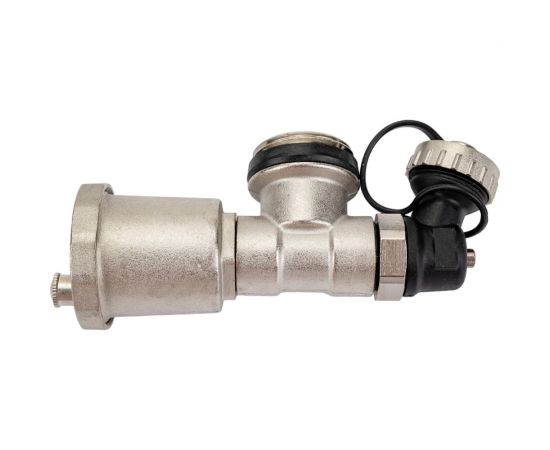 Тройник для коллектора Rvc ТП 1/2 г x 1 ш х 1/2 г, комплект без гайки 12834 