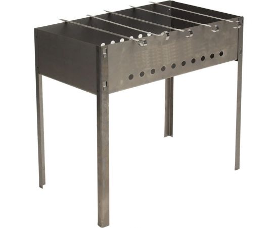 Мангал СИМАЛЕНД 500x300x500 мм, толщина 0.8 мм, 6 шампуров 2187088 