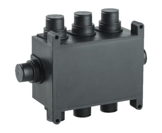 Распаечная коробка IEK 118х76х60мм, для монолитного строительства, черная UKM10-118-076-060-O-K02 