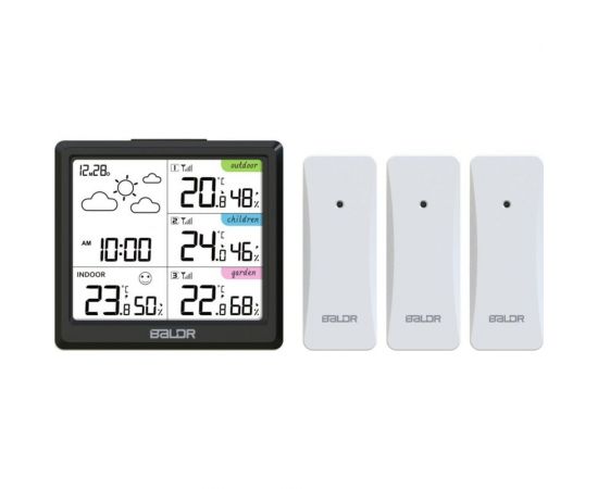 Цифровая метеостанция с тремя датчиками BALDR B0389WST4H4-V3 