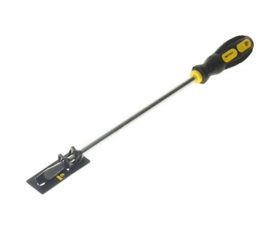 Шлицевая отвертка SL8х250мм 8мм магнитная с противоскользящей ручкой с держателем ЭВРИКА ER-7DA-16H 