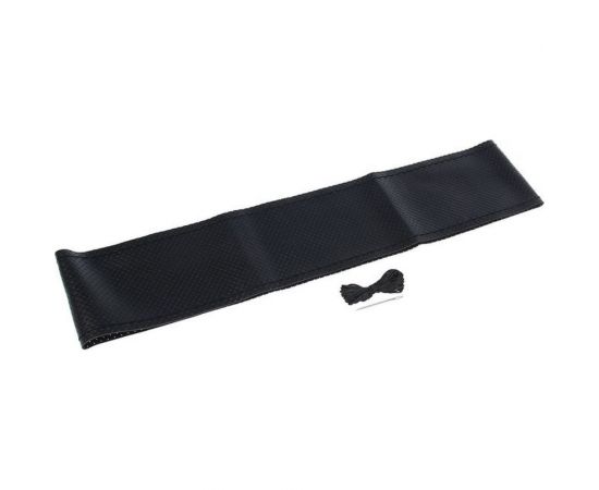 Сшивной чехол на руль TORSO 38 см, перфорация, искусственная кожа, черный 1822690 