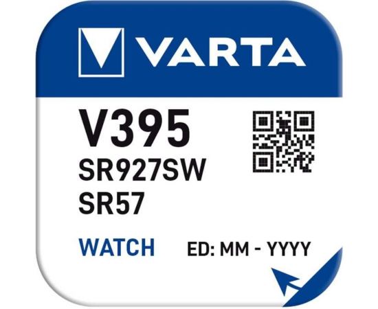 Батарейка Varta 395 (SR927SW) BL1 Silver Oxide 1.55V 00395101111 – изображение 3