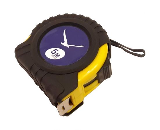 Рулетка Буревестник 5 м, 19 мм, с 1 фиксаторами, в обрезиненном корпусе 289 – изображение 3