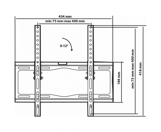 Кронштейн для LED/LCD телевизоров TUAREX OLIMP-114 black 40304 – изображение 3