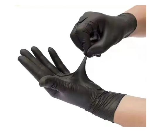 Нитриловые перчатки Formel цвет черный, размер L, 50 шт/упаковка (7890) FM-521102 – изображение 3