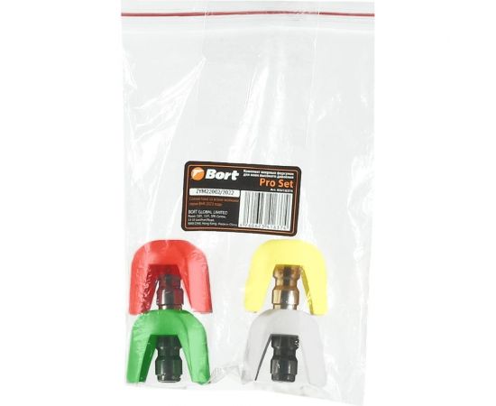 Комплект веерных форсунок Pro Set (Quick Fix) для моек высокого давления BORT 93416374 – изображение 2