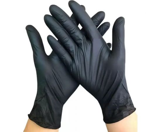Нитриловые перчатки Formel цвет черный, размер L, 50 шт/упаковка (7890) FM-521102 – изображение 2