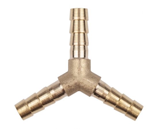 Тройник Y-образный елочка 6 мм, латунь, в блистере AV Steel AV-700334B блистер – изображение 3