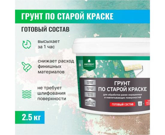 Грунт по старой краске PROSEPT готовый состав 2,5 кг 078-2 – изображение 2